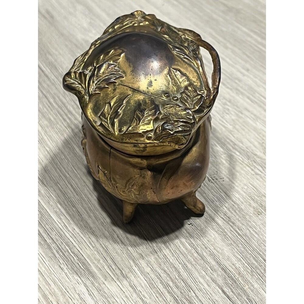 Jewelry Casket Trinket Box Metal Art Nouveau Art Deco Roses Vintage Victorian - Picture 7 of 9